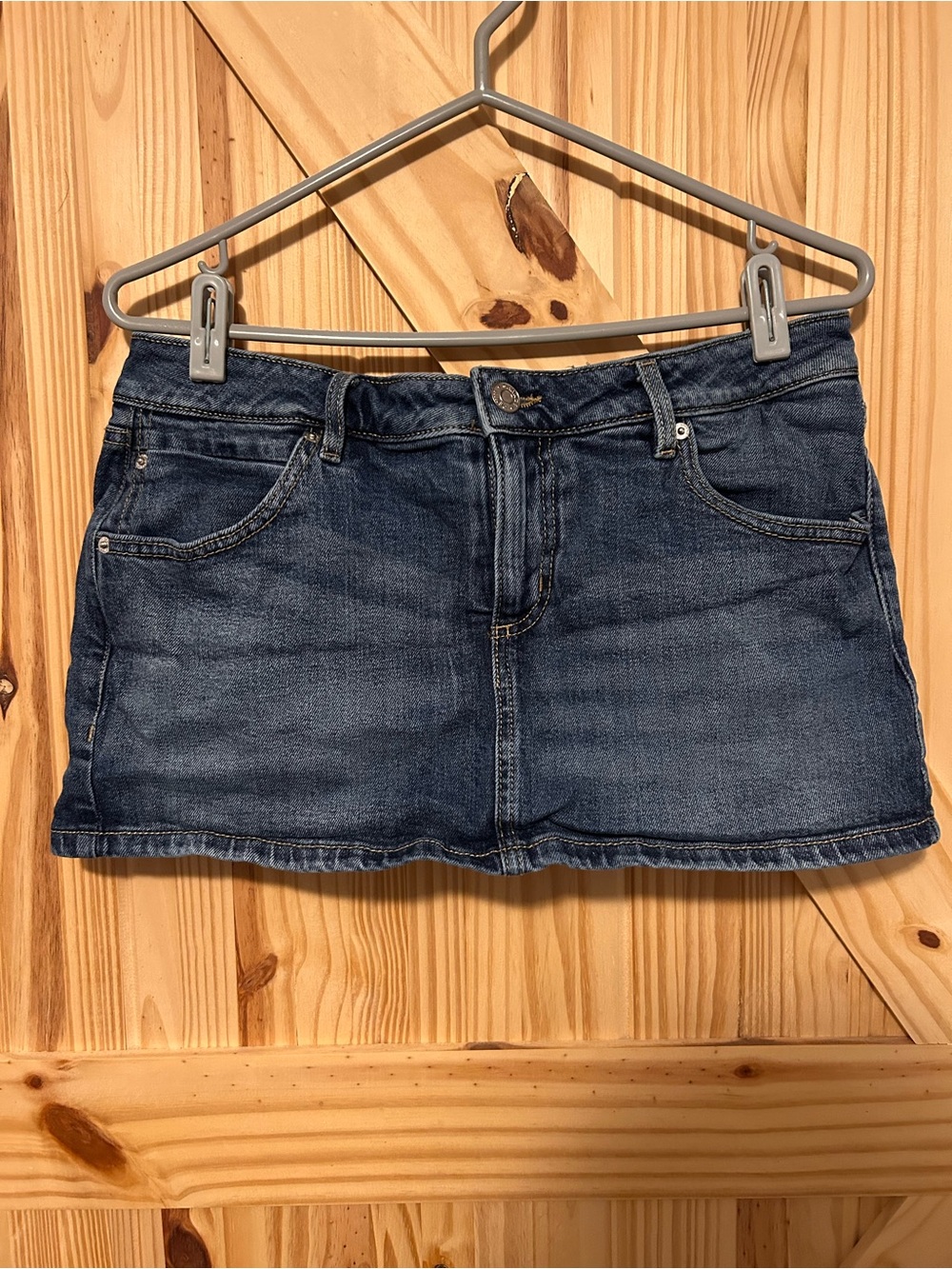 Garage Blue Denim Mini Skort